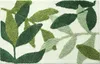 50 * 80 cm Badematte mit grünen Blättern Beflockung Produktbild-Vorschau 1