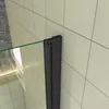 AICA 90cmx140cm Schwarz Badewannenaufsatz 6mm NANO ESG-glas Produktbild-Vorschau 3