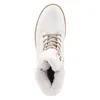 A top-down view of a white winter boot with fur lining. Produktbild-Vorschau