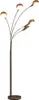 vidaXL Stojací lampa 200 cm 5 x E14 Stříbrná Náhled obrázku produktu 7
