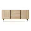 AX LIVING Sideboard mit Schubladen Sanremi Eiche Cremona Produktbild-Vorschau 8