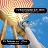com-four® Sonnenschirmhalter - verzinkter Stahl - Produktbild-Vorschau 2