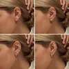 Set di orecchini ipoallergenici in argento e oro per donne Anteprima dell’immagine prodotto 6