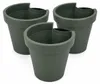 Benza Regenrohr Blumentopf Grün – 3er-Set – Ø 23,5 x 21 cm Produktbild-Vorschau 3