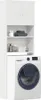 A white laundry cabinet with shelves and a washing machine. Náhled obrázku produktu