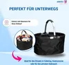 Einkaufskorb "Silandre" schwarz Faltbarer Einkaufskorb Rund Produktbild-Vorschau 5