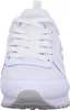 A close-up, front-facing view of a white sneaker. Voir les images du produit