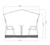 Sojag Aluminium Gartenschaukel Carleton für 4 Personen Produktbild-Vorschau 7