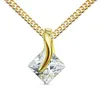 Gouden hanger, 585 goud, 14 karaat, met een zirkonia steen Productafbeelding-voorbeeld 1