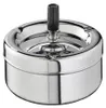 APS 54 Aschenbecher PUSH, Metall verchromt, Ø 13 cm, Höhe Produktbild-Vorschau 1