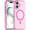 A pink iPhone case with a MagSafe ring is shown against a white background. Produktbild-Vorschau