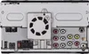 The back panel of a car stereo receiver, showing various ports and a cooling fan. Anteprima dell’immagine prodotto