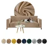 Elastischer Velours-Bezug für 2-Sitzer Sofa, Couch oder Produktbild-Vorschau 1