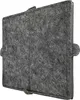 A single charcoal-colored filter with a textured surface, shown at a slight diagonal. Produktbild-Vorschau