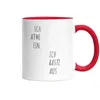 Ich atme ein Ich raste aus Tasse Rot Work Life Balance Produktbild-Vorschau 2
