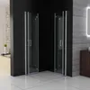 A modern bathroom with two glass shower enclosures. Produktbild-Vorschau