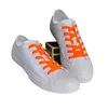 Flache Schnürsenkel in 
Orange Neon – 120 cm Länge – 8 mm breit – für Freizeitschuhe und Sneaker Produktbild-Vorschau