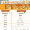 A table showing product dimensions and shipping package combinations. Produktbild-Vorschau
