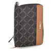 A brown and black L.CREDI wallet is shown against a white background. Anteprima dell’immagine prodotto