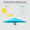 COSTWAY Parasol mural 250cm, Parasol mural basculant, Voir les images du produit 5