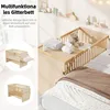 Merax ledikant met spijlen, 70 x 140 cm, babybed met Productafbeelding-voorbeeld 8