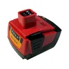 A red and black power tool battery pack is shown against a white background. Produktbild-Vorschau