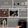 Collage of images showcasing features of a Krups coffee machine. Podgląd zdjęcia produktu
