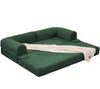 LVHOM 2-Sitzer Schlafsofa aus Cordstoff, 2-in-1 Klappsofa, Produktbild-Vorschau 2