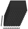 vidaXL, tappetini antiscivolo, 50 pezzi, neri, 18 m², in Anteprima dell’immagine prodotto 1