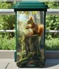 GKA Mülltonnenaufkleber Eichhörnchen auf Baumstamm Produktbild-Vorschau 2