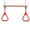 Holztrapez mit Kunststoffringen & verstellbarem Seil 58 cm Produktbild-Vorschau 1