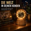 formano Deko-Licht Höhe 12cm mit Kristallkugel mit Globus Produktbild-Vorschau 2