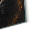 DEQORI Hybrid Leinwand Bild 50x50 cm 'Goldener Katzenglanz' Produktbild-Vorschau 5