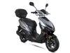 Motorroller Sonic 50 ccm 45 km/h, Euro 5, silber-schwarz, Produktbild-Vorschau 4