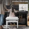 HOMCOM Klavierbank Höhenverstellbar Sitzbank mit Stauraum, Produktbild-Vorschau 4