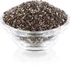 A clear, well-lit studio shot of chia seeds in a glass bowl. Produktbild-Vorschau
