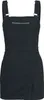 Forplay Kurzes Kleid Damen Latzwickelkleid schwarz 3XL Produktbild-Vorschau 1