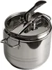 A stainless steel pressure cooker is shown against a white background. Produktbild-Vorschau