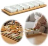 XL Tapas Snacktablett Snackteller 9-fach Set 58cm Eckig Produktbild-Vorschau 1