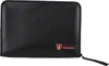 A black fireproof document bag with a red and gold logo on the front. Produktbild-Vorschau