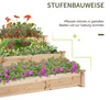 Outsunny Hochbeet 3-stufige Pflanzenbeet Blumentreppe für Produktbild-Vorschau 7