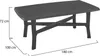 Rasura - Tavolo da Esterno, 180x100x72h cm Nero Antracite, Anteprima dell’immagine prodotto 3