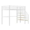 Letto a soppalco Flieks 140x200cm con scale, letto a Anteprima dell’immagine prodotto 9
