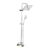 Duschsystem mit Regendusche Duscharmatur ABS-Gehäuse Silber Produktbild-Vorschau 6