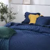 marineblaue gesteppte doppelseitige Bettdecke 140x200CM Produktbild-Vorschau 9