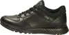 A side view of a black leather sneaker. Podgląd zdjęcia produktu