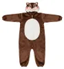 Pigiama Onesie Costume Travestimento Scoiattolo Anteprima dell’immagine prodotto 3