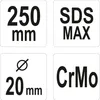 Yato YT-47195, 250 mm, 2 cm, 1 szt. Podgląd zdjęcia produktu 9