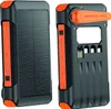 A product shot of a solar and hand crank power bank, shown from two different angles. Produktbild-Vorschau