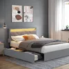 VASAGLE Doppelbettgestell, Bettgestell, 140 x 200 cm, LED, Produktbild-Vorschau 1
